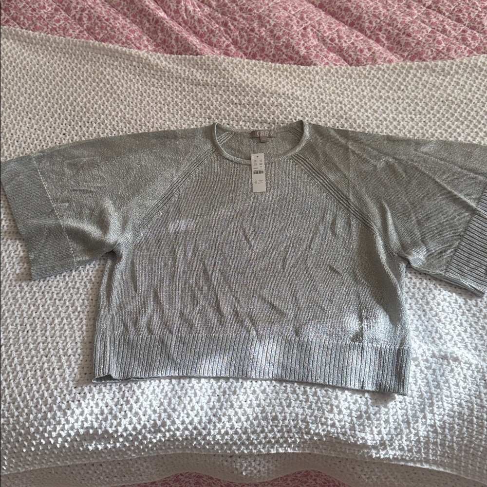 J. Crew Metallic Knit Top